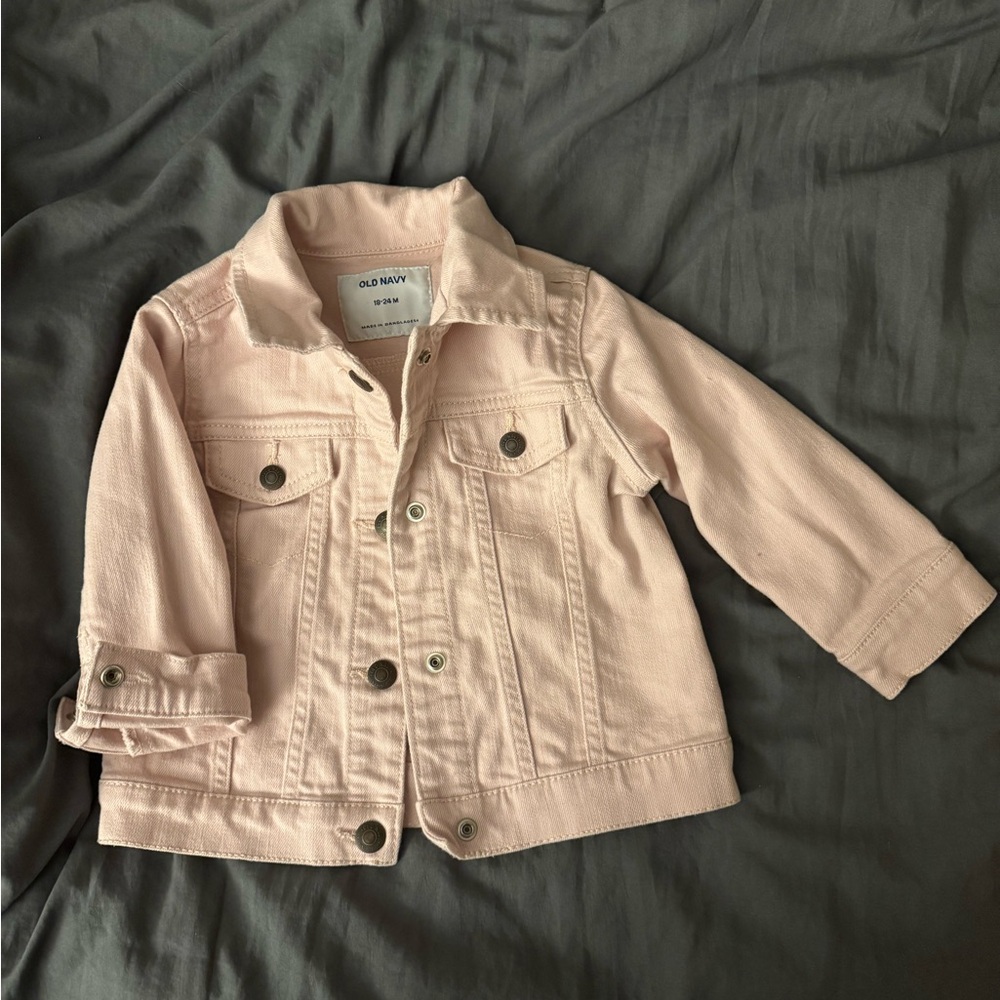 Old Navy Light Pink Kids Jean Jacket
